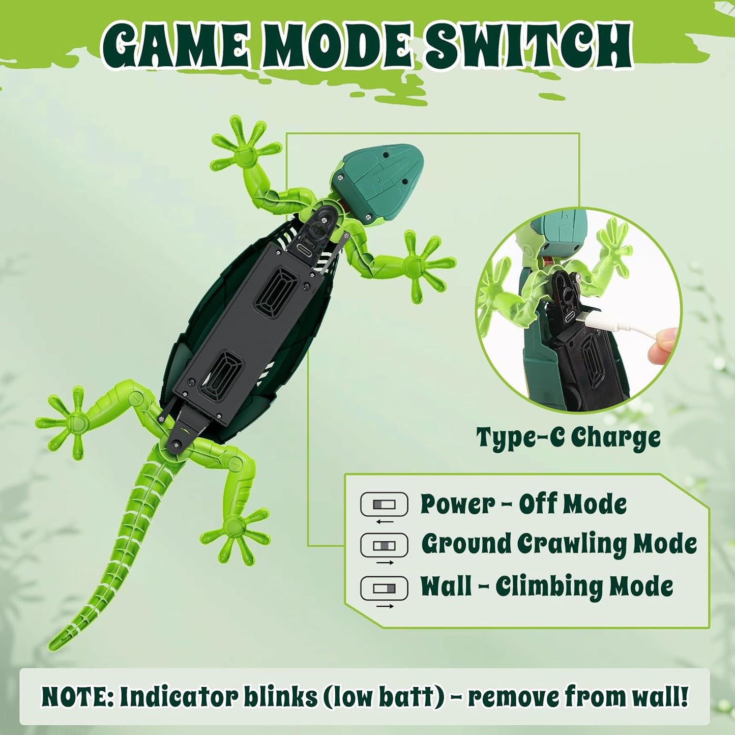 GeckGo!™️ - Wall Climbing RC Lizard