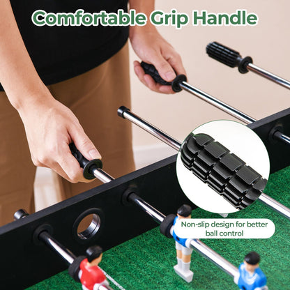 Foldable Foosball Table Game Set with 26 Players and Anti-Slip Grips