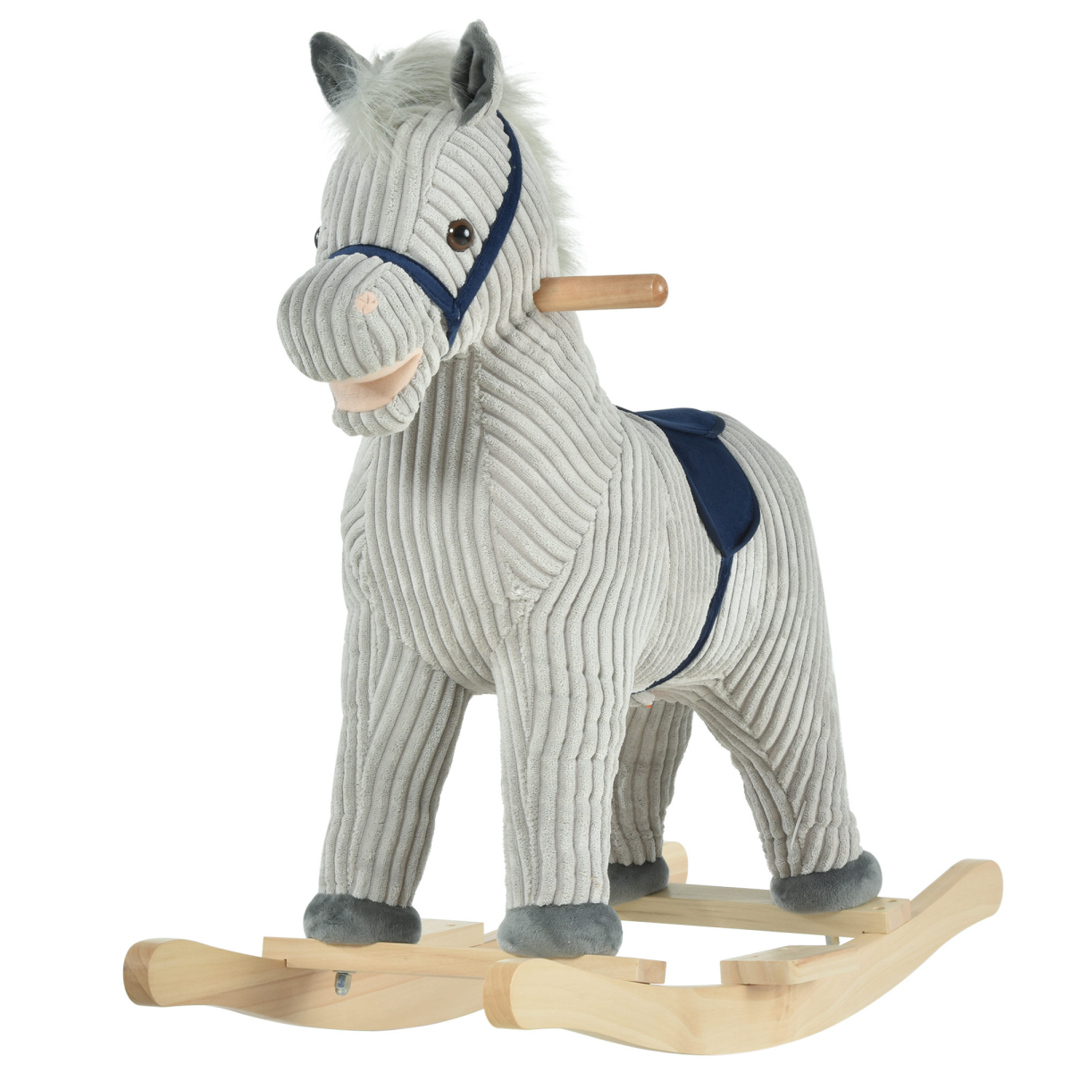 Traditional Plush Rocking Horse with Sound