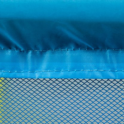ZONEKIZ 4.6FT Bungee Trampoline with Safety Net for Kids - Blue