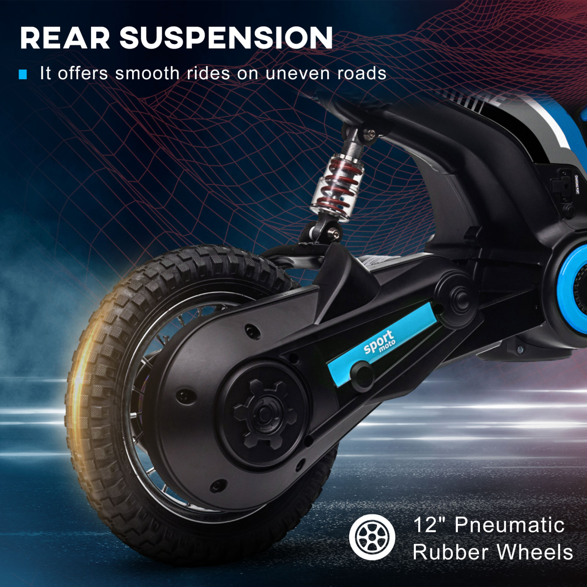 24V Kids Electric Motorbike - Thrilling Ride with Music & Horn!