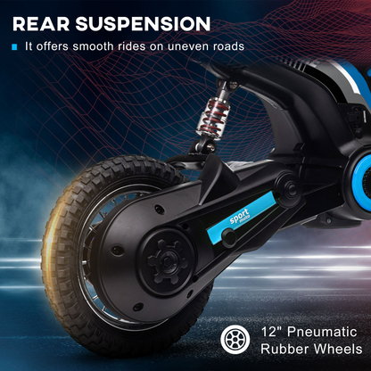 24V Kids Electric Motorbike - Thrilling Ride with Music & Horn!