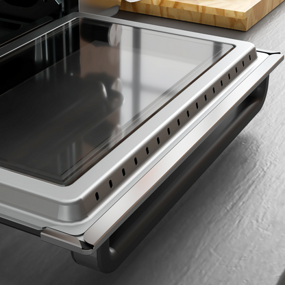 Portable 30L Mini Oven: Adjustable Temp, 60-Min Timer, 1600W Power