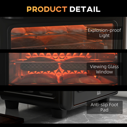 Retro 13L Convection Air Fryer Oven - Stylish & Multifunctional Cooking