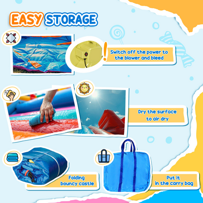 Epic Kids Bouncy Castle with Double Slides