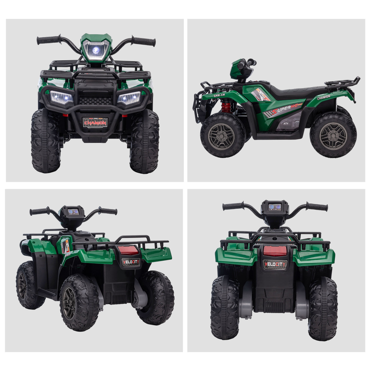 Kids Electric Quad Bike - 12V Adventure with LED Lights & Music!