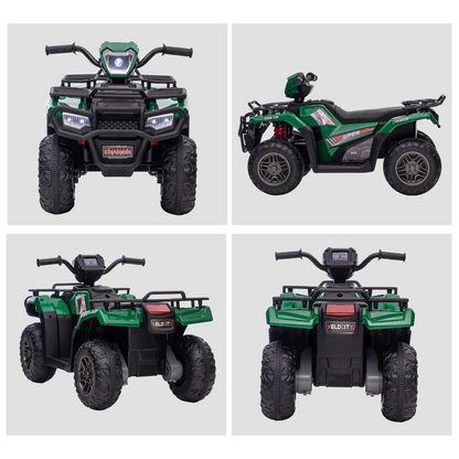 Kids Electric Quad Bike - 12V Adventure with LED Lights & Music!
