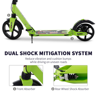 Adjustable Kick Scooter for Teens & Adults