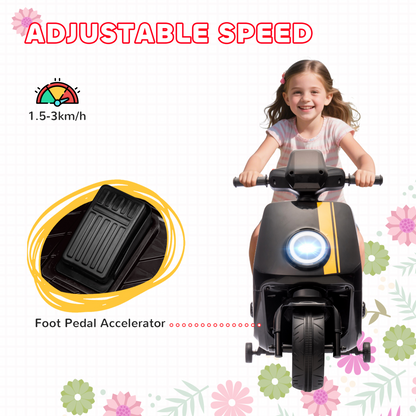 AIYAPLAY 6V Kids Electric Motorbike with Lights