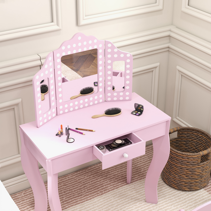 AIYAPLAY Kids Dressing Table Set