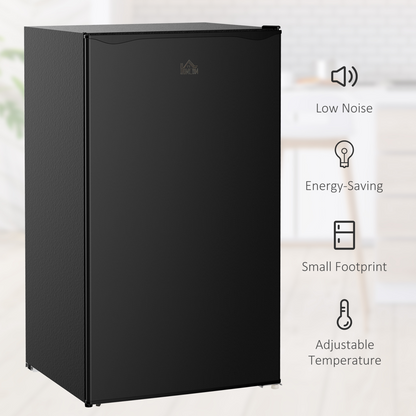 Compact 91L Under Counter Fridge with Chiller Box – Stylish & Versatile Black