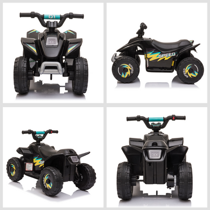 Rev Up Fun: 6V Electric Ride-On Car for Toddlers - Black Adventure Awaits!