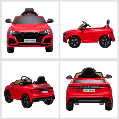 Audi RS Q8 6V Kids Electric Ride On Car Toy w/ Remote Control Red
