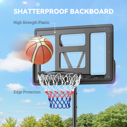 SPORTNOW Adjustable Portable Basketball Hoop