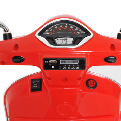 Licensed Kids Vespa Ride-On Motorcycle Age 3+