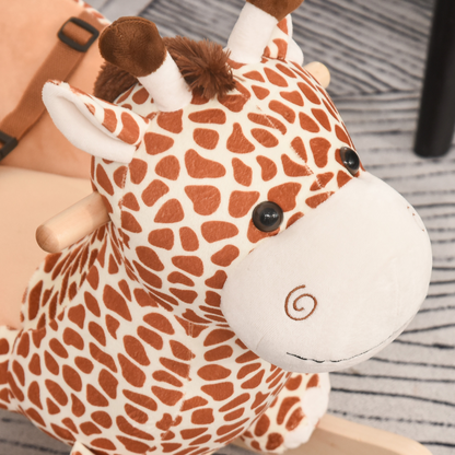 Plush Giraffe Rocking Horse with 32 Songs