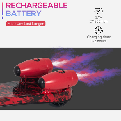 Ultimate Kids E-Scooter: Light & Music Features with Fun Water Mist Spray!