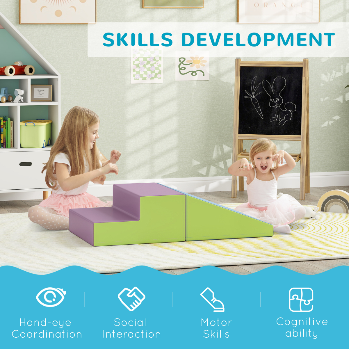 Toddler Soft Play Set With Versatile Climb & Crawl Adventure Kit