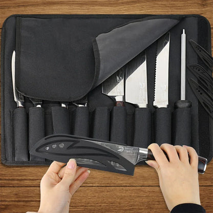 8-Piece Damascus Steel Chef Knife Set