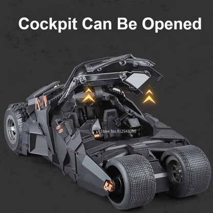 1:18 Batmobile Car Model Toy the Dark Knight Trilogy Sound Light Sliding Spray Alloy Vehicle Models