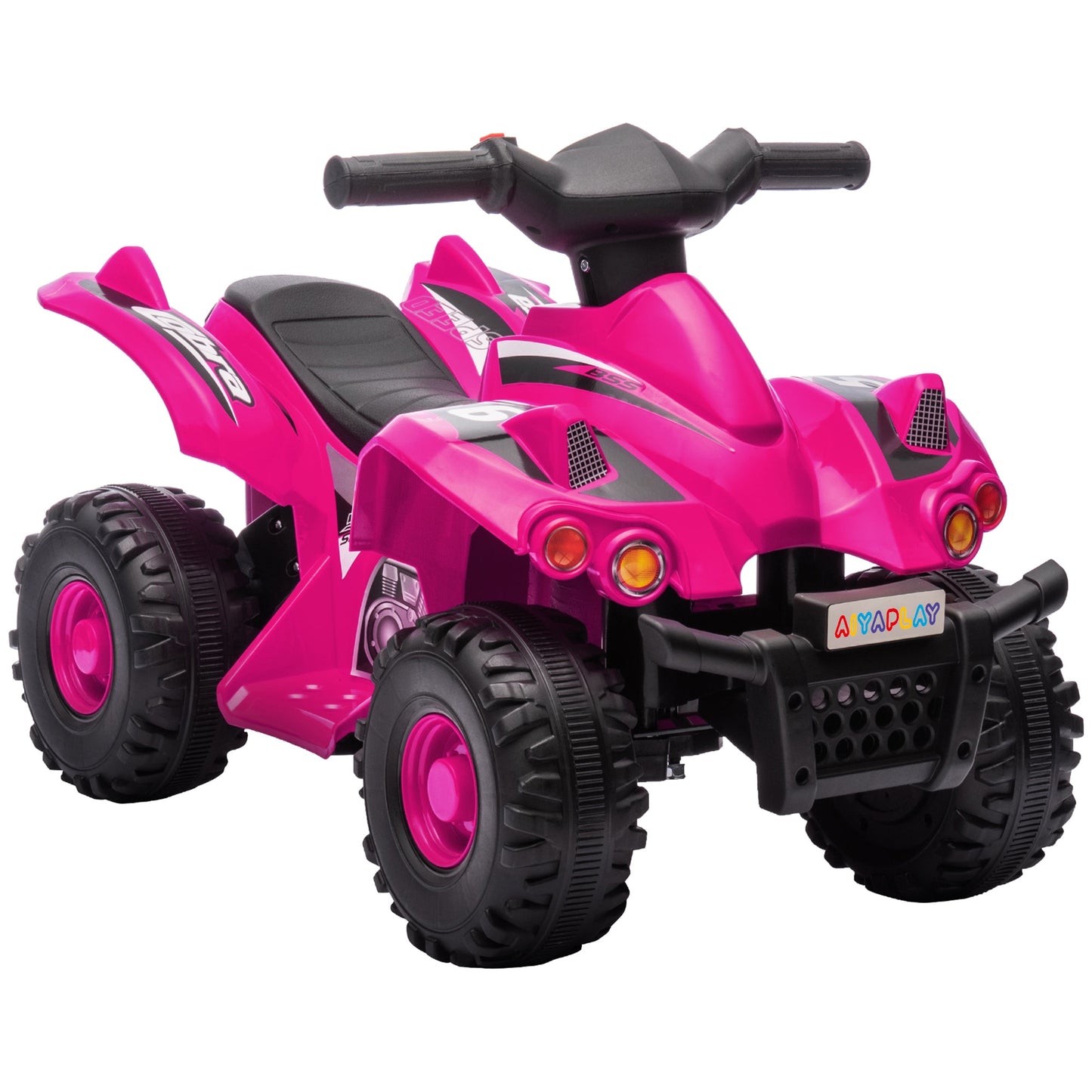 AIYAPLAY 6V Kids Electric Quad Bike with Music for Ages 2-6