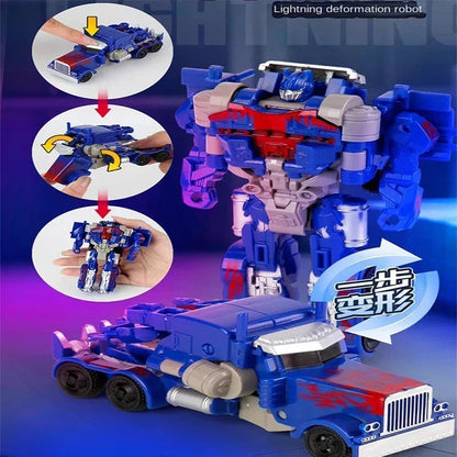 Transform Your Imagination with the One-Step Deformation Car Anime Robot Action Figure for Kids!
