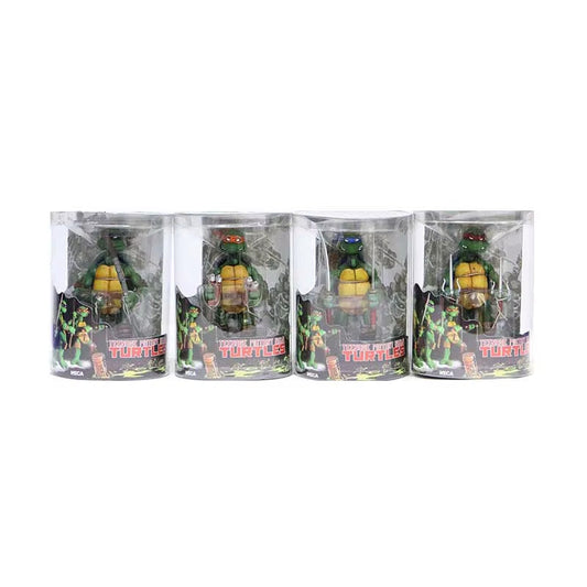 NECA Teenage Mutant Ninja Turtles Anime Action Figure Collection Gift for Kids 4Pcs/Set