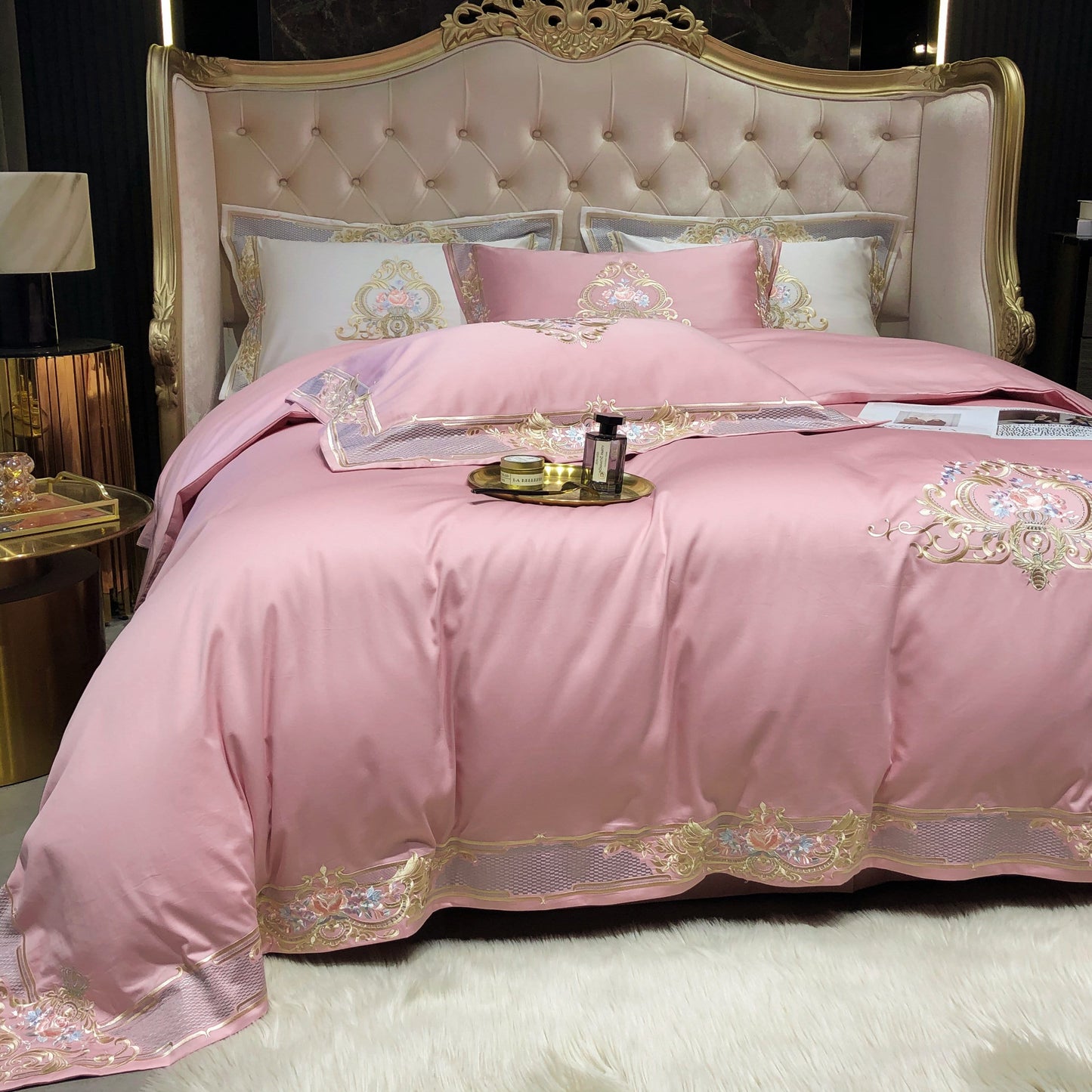 Prarie Pink Duvet Cover Set (Long-staple Sateen Cotton)