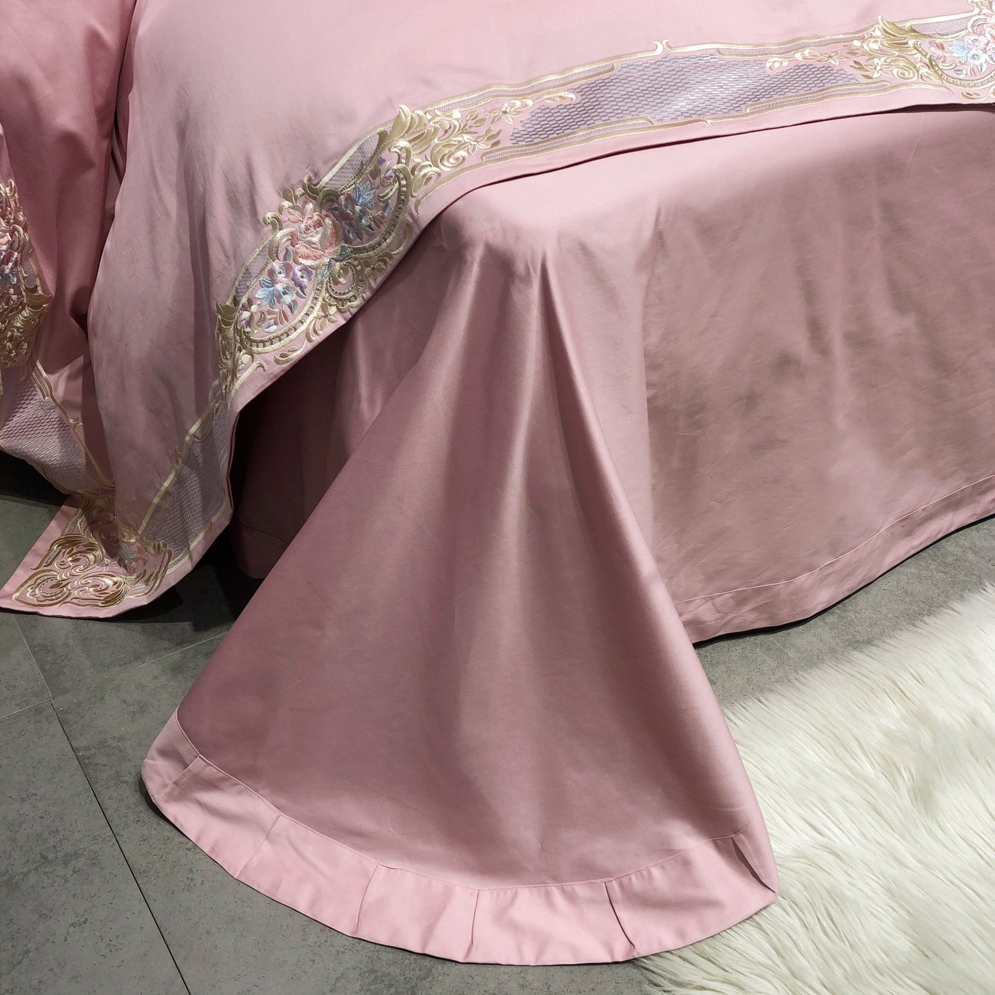 Prarie Pink Duvet Cover Set (Long-staple Sateen Cotton)
