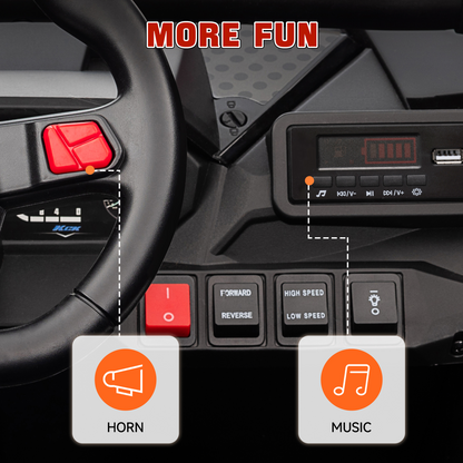 AIYAPLAY 2-Seater 24V Ride-On Truck