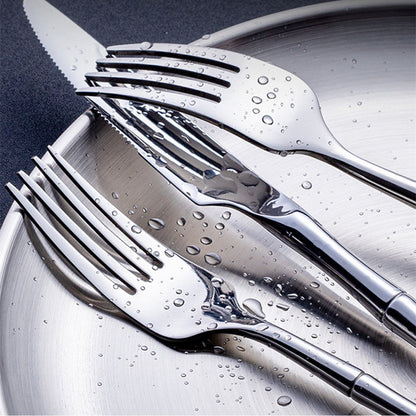 Aldomara Bamboo Gold/Silver Cutlery Set