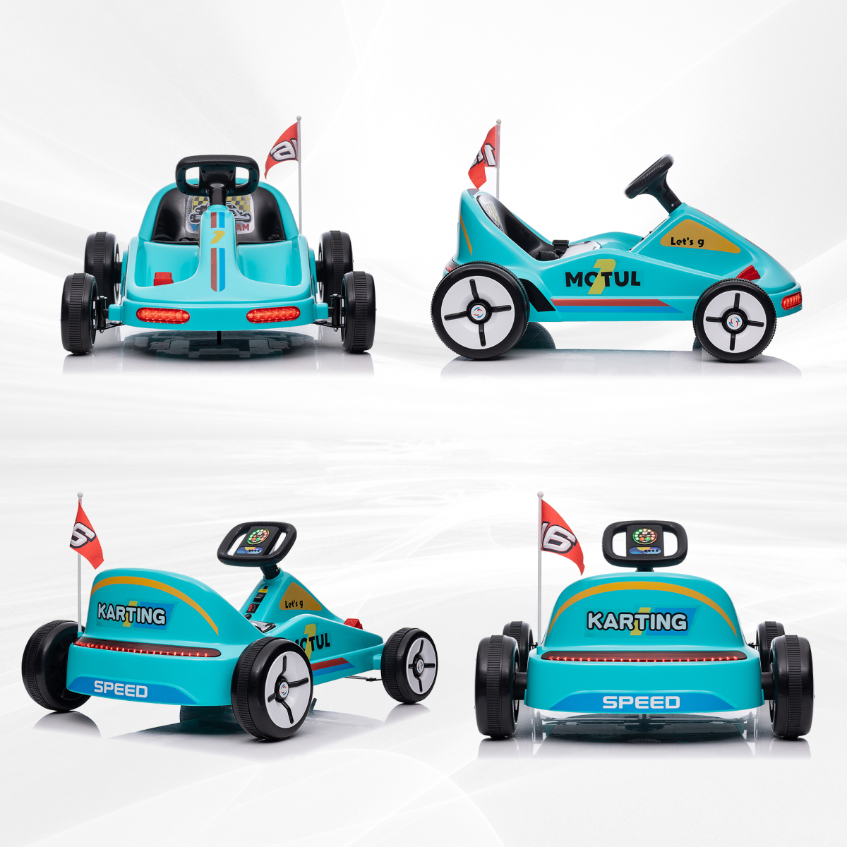 AIYAPLAY Go Kart Racing for Kids 3-5 with Music