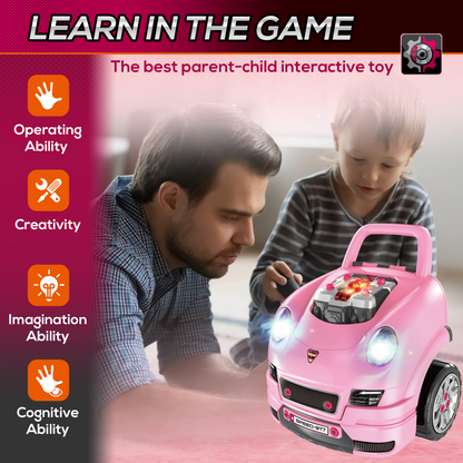 Vibrant Kids Truck Engine Toy Set for Ages 3-5