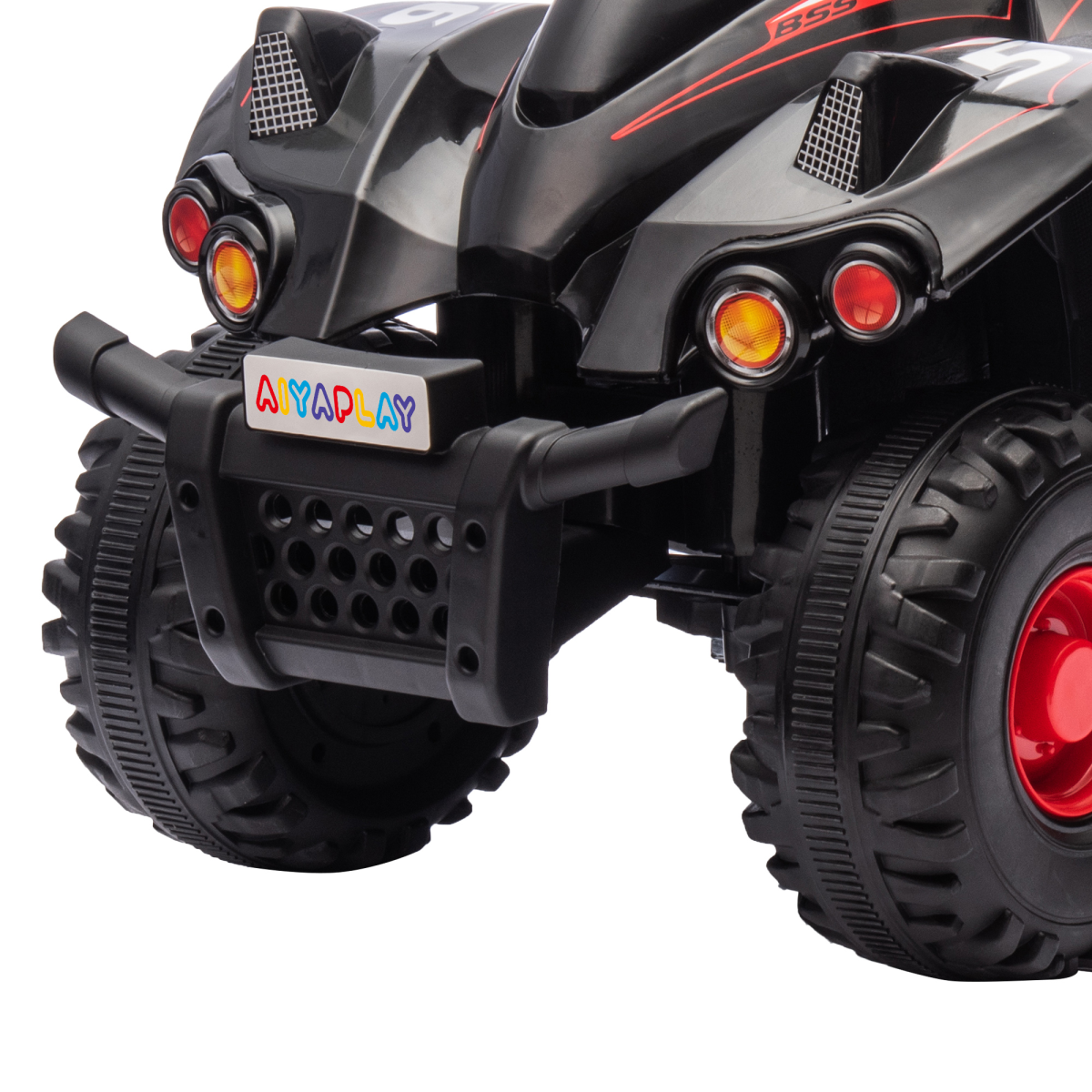 AIYAPLAY 6V Kids Electric Quad Bike with Music for Ages 2-6