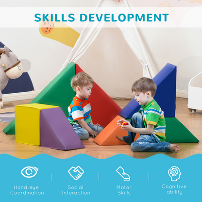 Colorful 7-Piece Soft Foam Puzzle Blocks Set