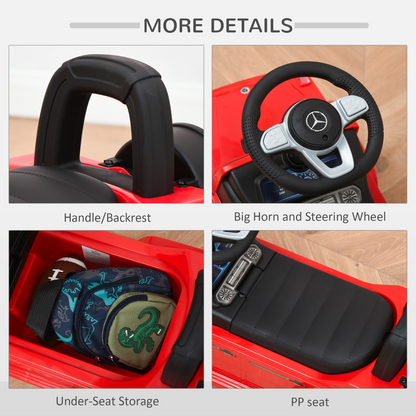 Benz G350 Kids Ride-On Sliding Car with Storage