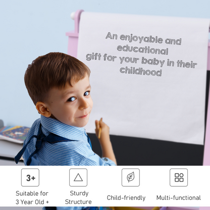Creative Kids Wooden Double-Sided Easel