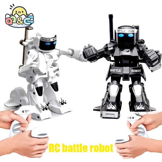Ultimate RC Robot Battle Boxing Toy - Remote Control Humanoid Fighting Robot with Dual Joystick Control for Kids