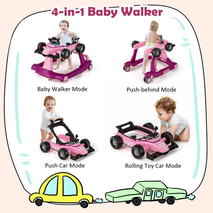 Versatile 4-In-1 Baby Push Walker