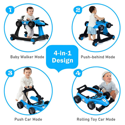 Versatile 4-In-1 Baby Push Walker