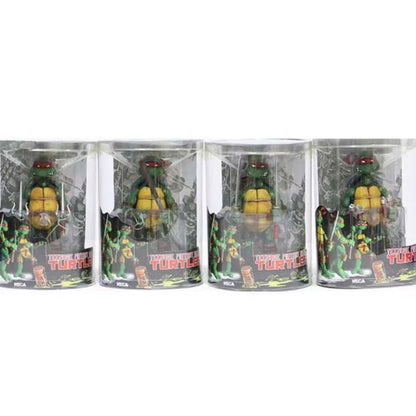 NECA Teenage Mutant Ninja Turtles Anime Action Figure Collection Gift for Kids 4Pcs/Set
