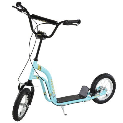 Adjustable Kids Stunt Scooter with 12" Wheels & Dual Brakes