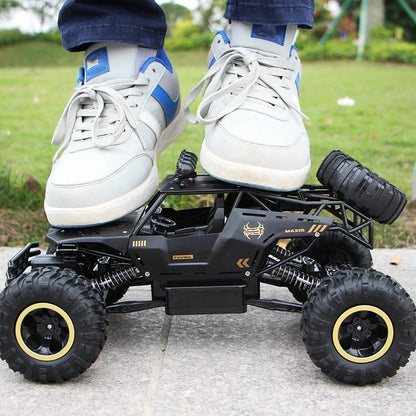 4WD Remote Control Off-Road RC Car with LED Lights - Perfect Gift for Boys and Kids!