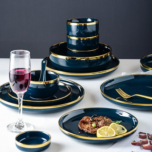 Oxford Blue Luxury Dinnerware Set