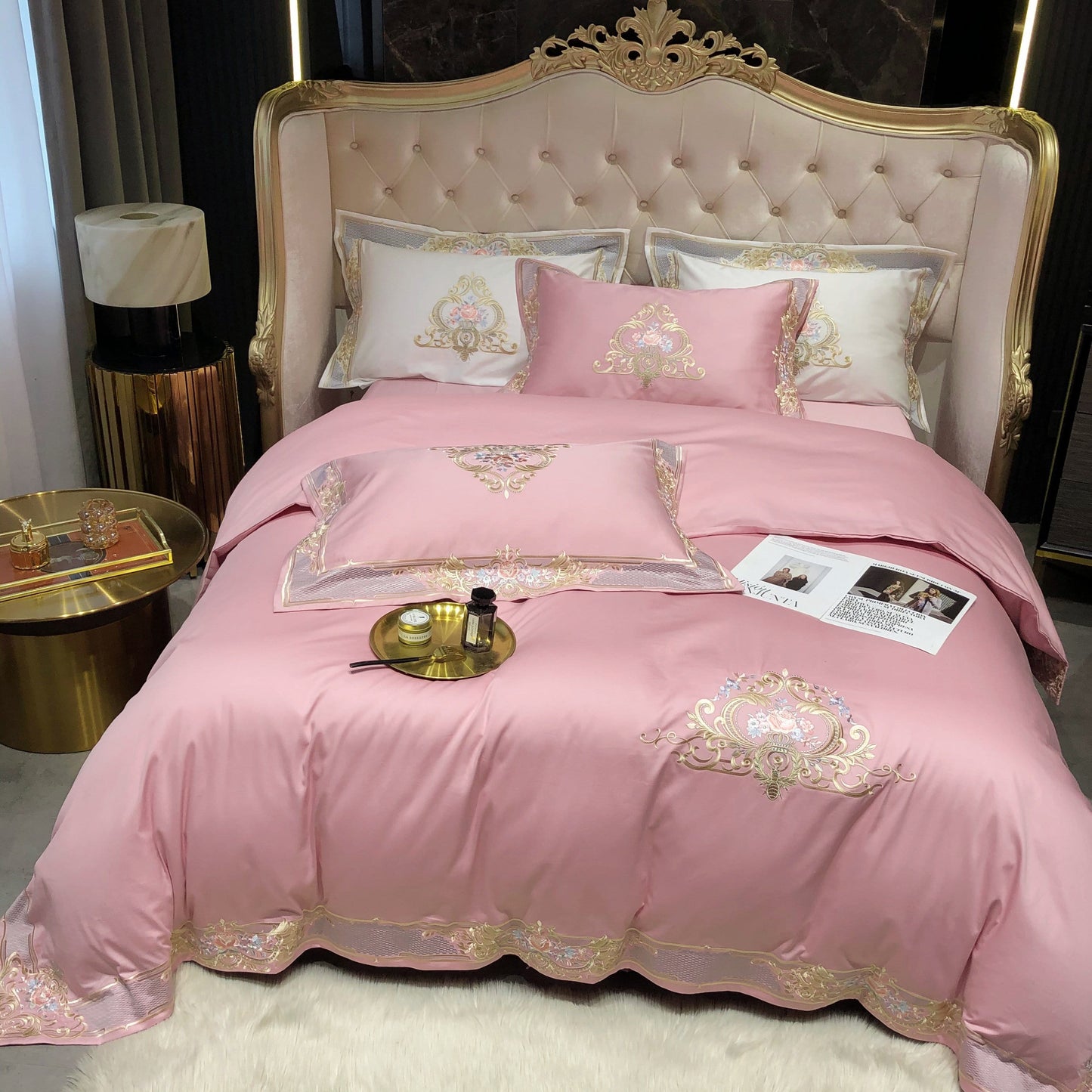 Prarie Pink Duvet Cover Set (Long-staple Sateen Cotton)