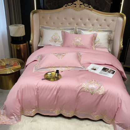 Prarie Pink Duvet Cover Set (Long-staple Sateen Cotton)