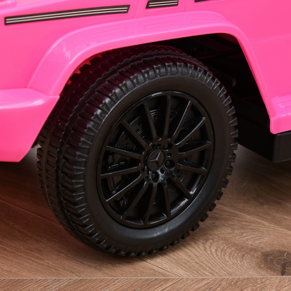 Mercedes G350 Ride-On Sliding Car Stroller for Kids - Pink