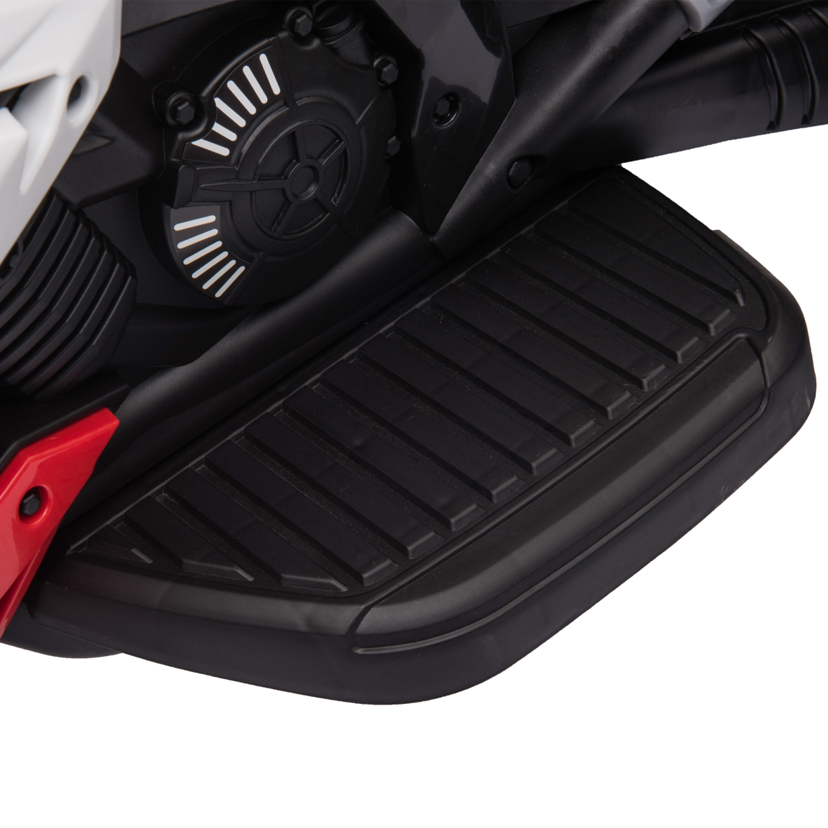 Speedy Red Kids Electric Motorcycle with 3-Wheel Design