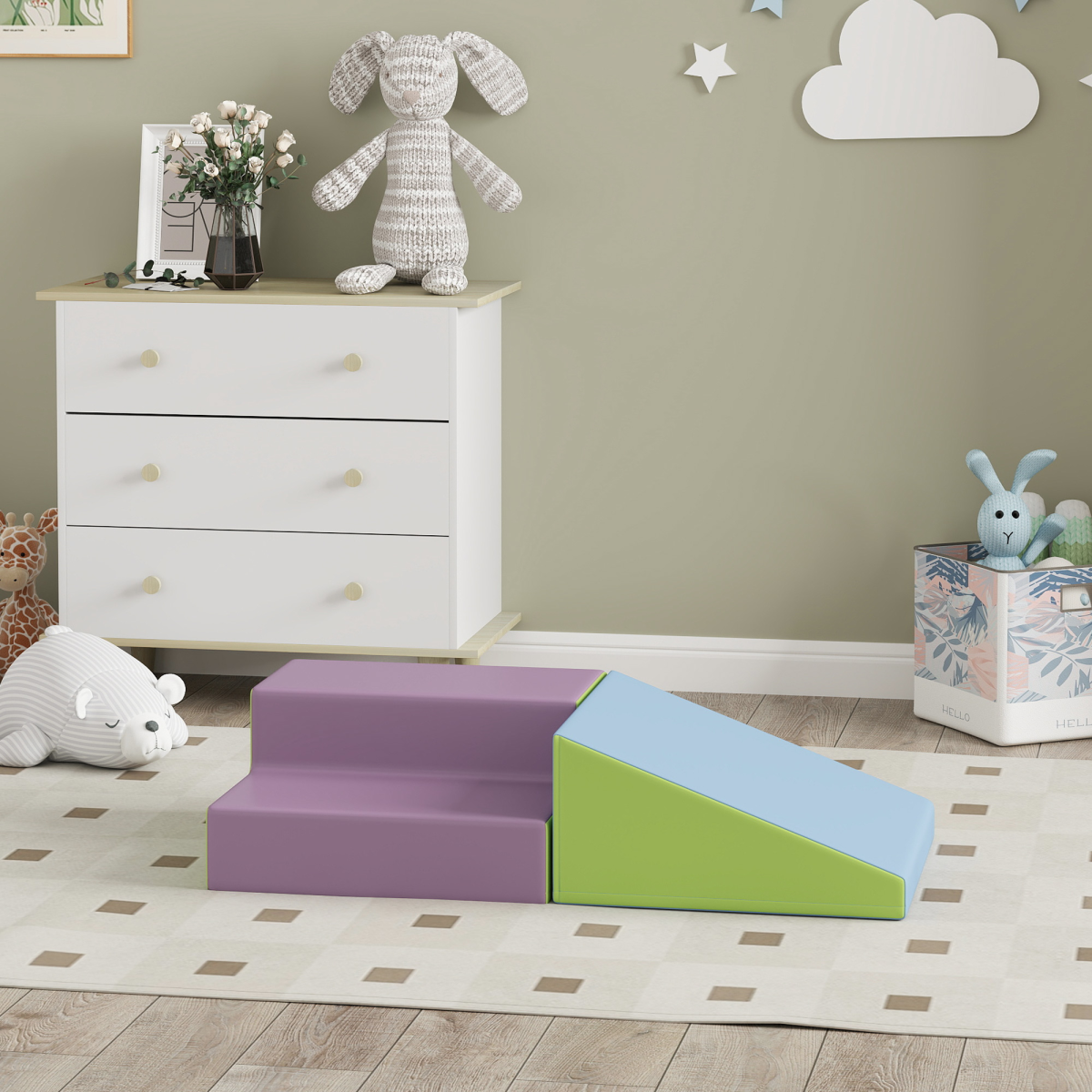 Toddler Soft Play Set With Versatile Climb & Crawl Adventure Kit