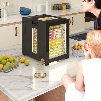 12-Tray Food Dehydrator - Powerful, Customizable 850W Snack Maker